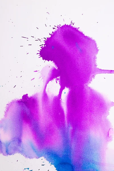 紫色粉红色水彩纹理 — 图库照片