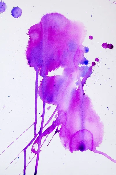 Fialová růžová akvarel textura — Stock fotografie