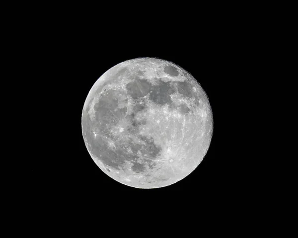 Zoomé Super Lune Hémisphère Nord Suisse Événement Astronomique Avril 2021 — Photo