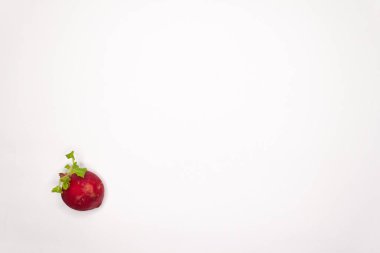 Beyaz arka planda sebze ve meyveler