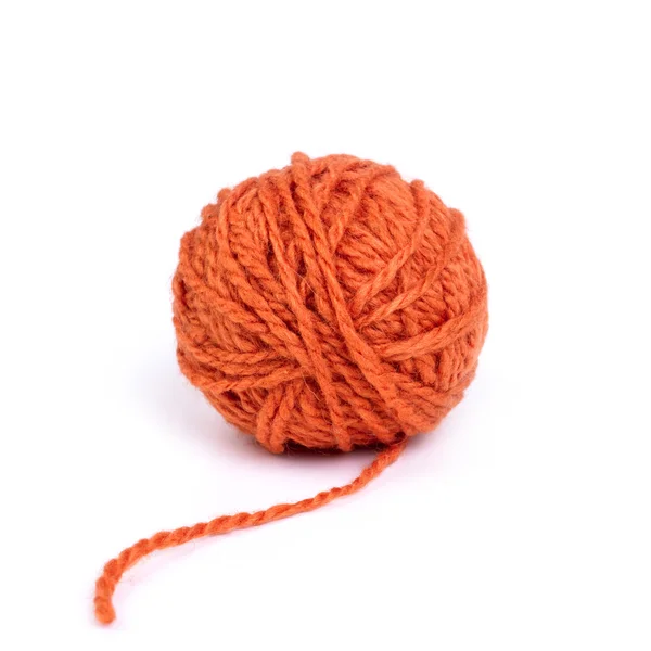Orange wool yarn — Stock Photo, Image