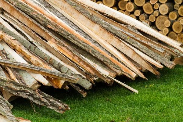 Firewood in the garden — Stock Photo, Image