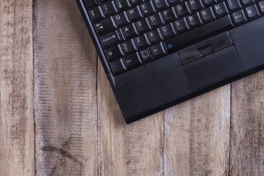 black laptop keyboard