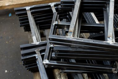 metal çalışmalarını yakın çekim