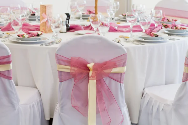 Wedding chair with decoration — Stock Photo, Image