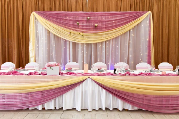 Набор свадебного стола — стоковое фото