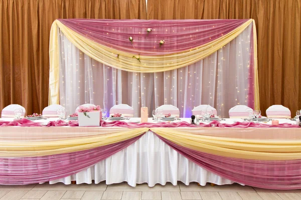 Conjunto de mesa de casamento — Fotografia de Stock