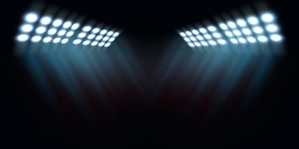 Стадіон ліхтарі, прожектори — стокове фото