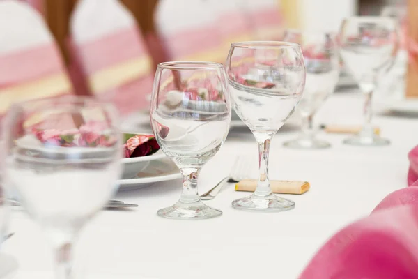 Conjunto de mesa boda —  Fotos de Stock