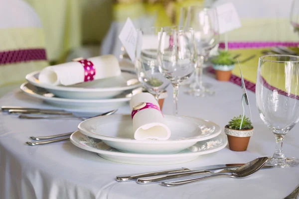 Wedding table set — Stock Photo, Image