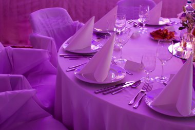 Düğün peçete plaka üzerinde