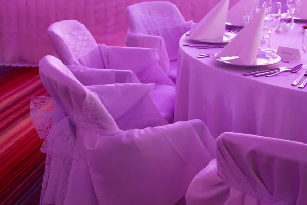 Wedding place purple light — Stock Photo, Image