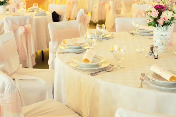 Configuración de mesa de boda — Foto de Stock