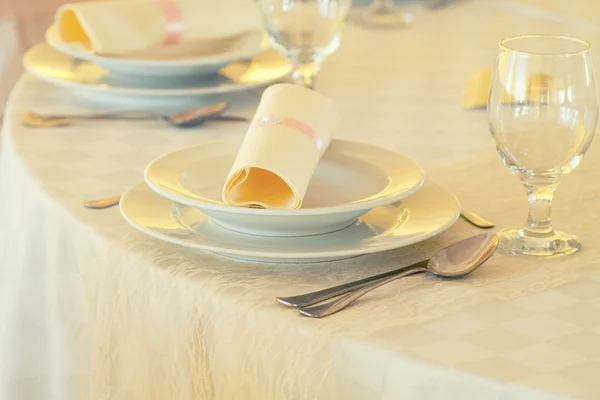 Wedding table settings — Stock Photo, Image