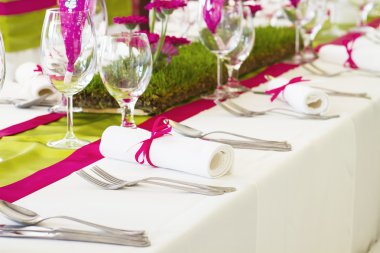 Düğün masa ayarları