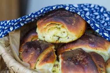 ramsons ile tuzlu çörek