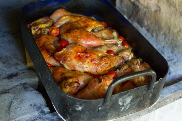 Baked chicken legs — Stock Photo, Image