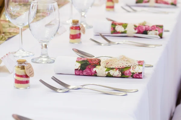 Configuración de mesa de boda — Foto de Stock