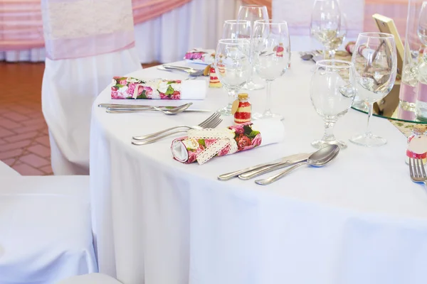 Configuración de mesa de boda — Foto de Stock