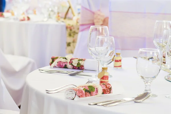 Wedding table settings — Stock Photo, Image