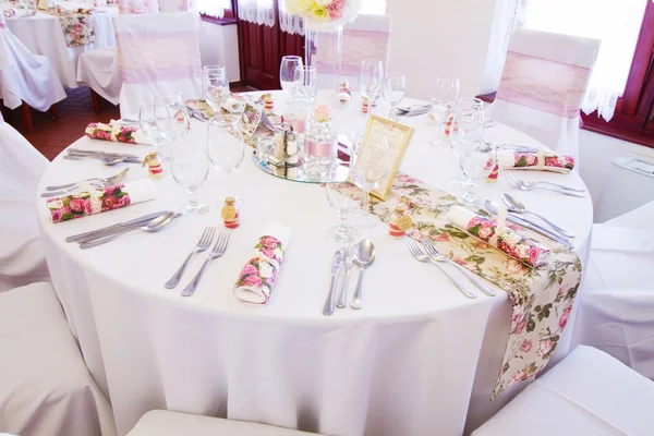 Wedding table settings — Stock Photo, Image