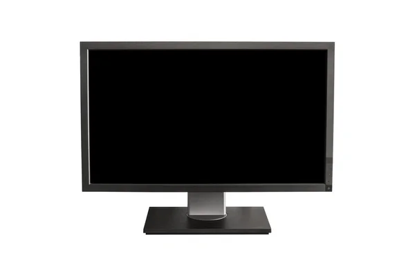 Computerdisplay mit schwarzem Bildschirm — Stockfoto