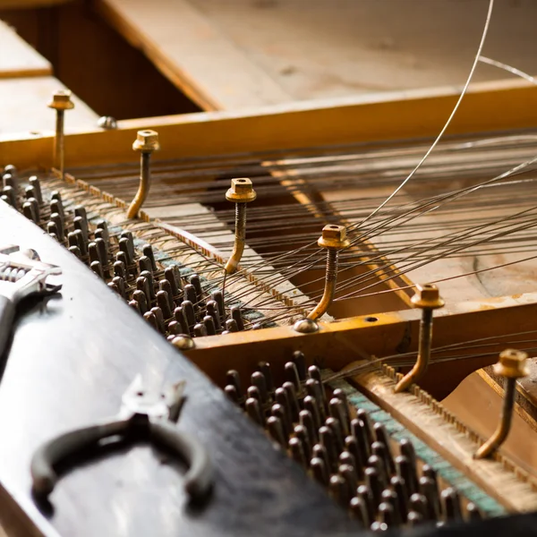 Old piano inside — Stock Photo, Image