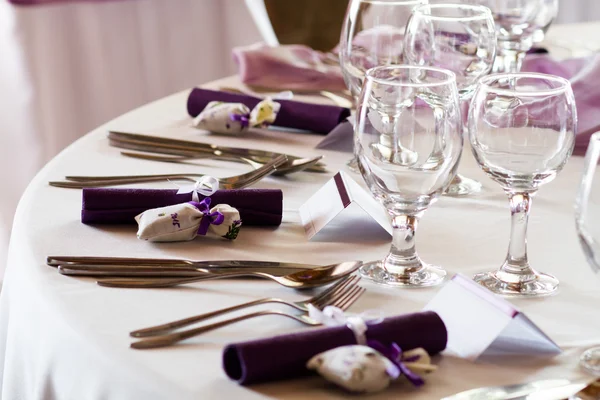 Mesas de boda conjunto — Foto de Stock