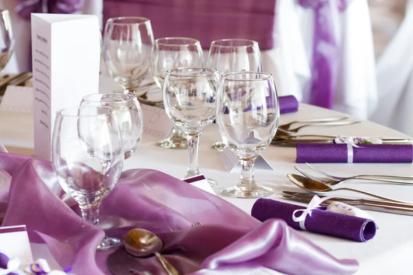 Wedding tables set — Stock Photo, Image