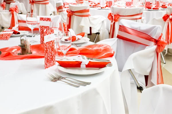 Mesas de boda conjunto — Foto de Stock