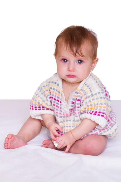 Baby girl sitting — Stock Photo, Image