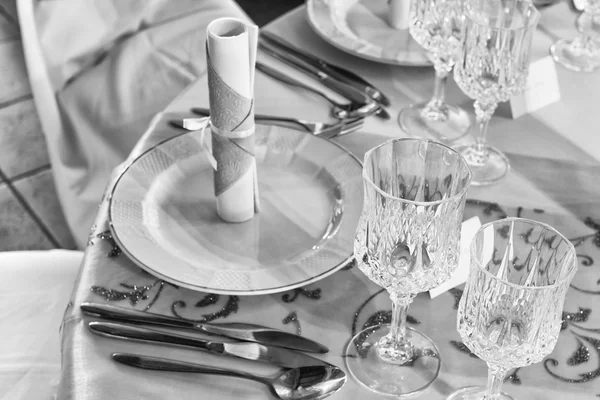 Düğün ya da yemek masası — Stok fotoğraf