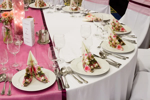 Wedding tables set — Stock Photo, Image