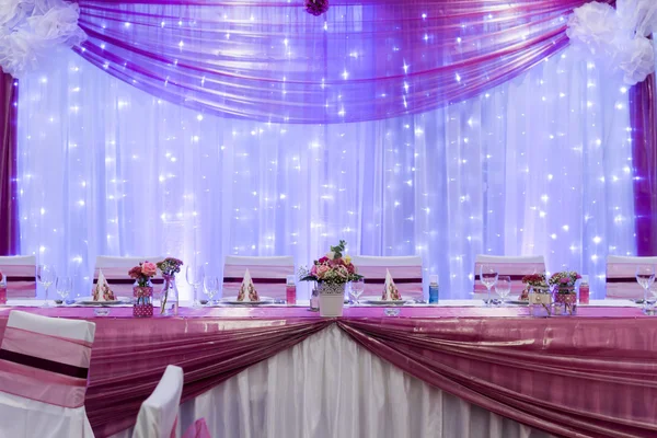 Mesas de boda conjunto — Foto de Stock