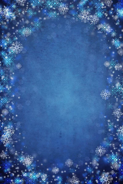 Fondo azul de Navidad — Foto de Stock