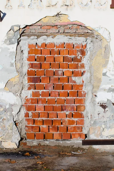 Red bricked door — Stock Photo, Image