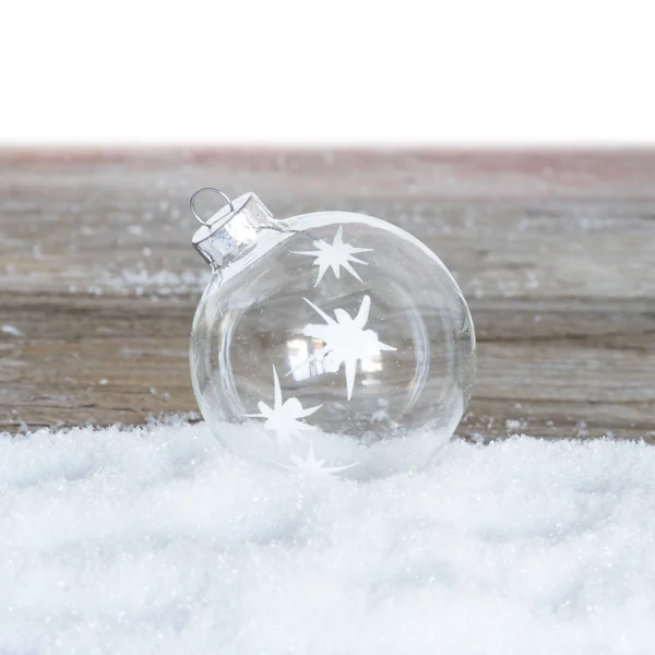 Glass christmas ball — Stock Photo, Image