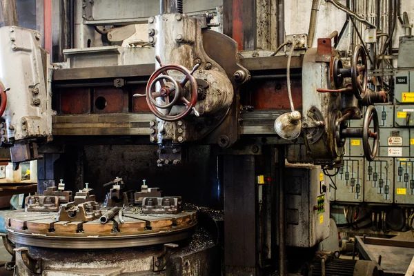 Detail van draaibank machine — Stockfoto