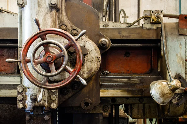 Detail of lathe machine — Stock Photo, Image