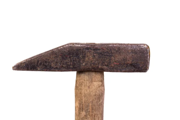 Gebrauchter Hammer isoliert — Stockfoto
