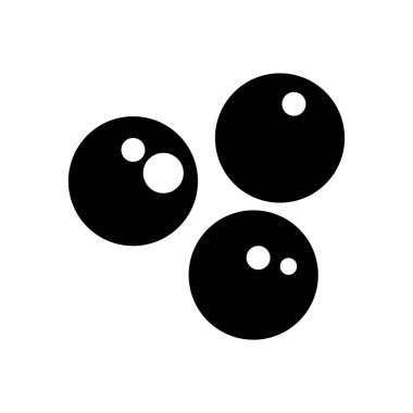 Beyaz arkaplanda izole edilmiş Bakteri ve Virüs Simgesi, Vektör illüstrasyonu.