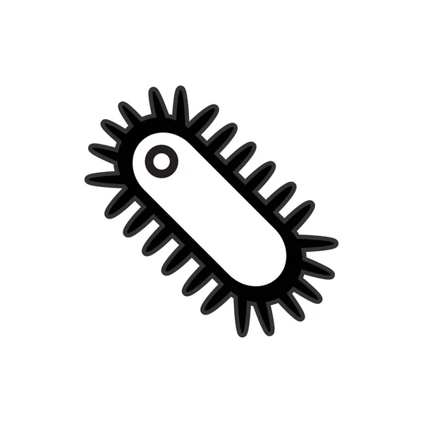 Bacteria Viruses Icon Isolated White Background Vector Illustration — Stock Vector