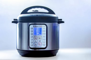 Calgary, Alberta, Canada. Nov 14, 2020. A Instant Pot on a white background.