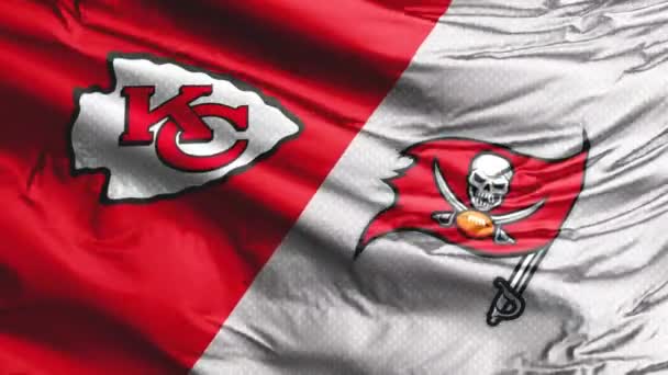 Tampa Florida Feb 2021 Kansas City Chiefs Tampa Bay Buccaneers — Vídeo de stock