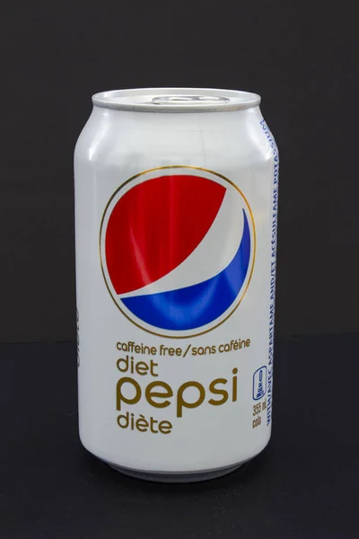 Calgary Alberta Kanada Května2021 Kofein Bez Stravy Pepsi Tmavém Pozadí — Stock fotografie