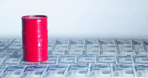 Barrel Oil Physical Container Used Transport Crude Oil Top American — Stock Photo, Image