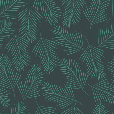 Koyu yeşil, açık yeşil tropikal yapraklar pürüzsüz arkaplan tasarımı.