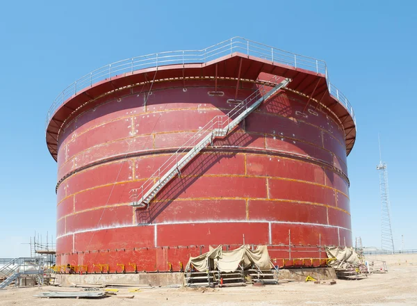 Budowa zbiorników oleju — Zdjęcie stockowe