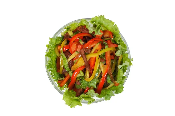 Meat salad with vegetables — Stock Photo, Image