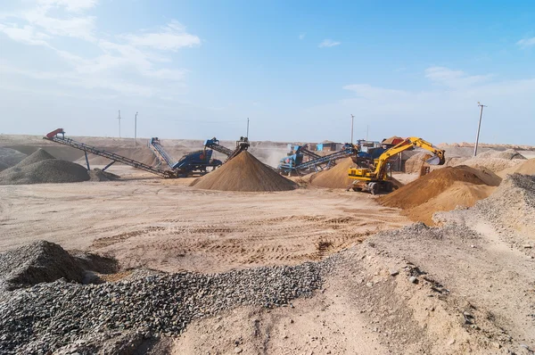 Produzione di macerie edili — Foto Stock